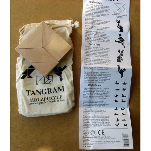 Tangram/Puzzle En Bois/Casse Tête