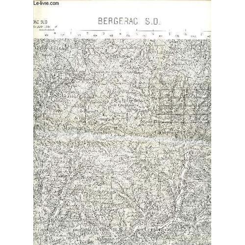 Carte Geographique / Bergerac / Carte De France Au 50 000è (Type M)/ Feuille N°Xviii-36 / I.G.N.F.M. 761 - Edition 5 - Mars 1959.