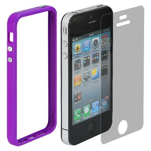 Etui Apple Iphone 5 Bumper Violet Silicone