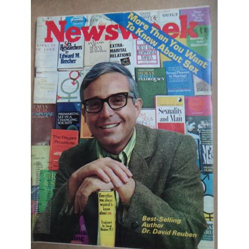 Newsweek   24 Aout 1970 "Best Selling Dr David Reuben"