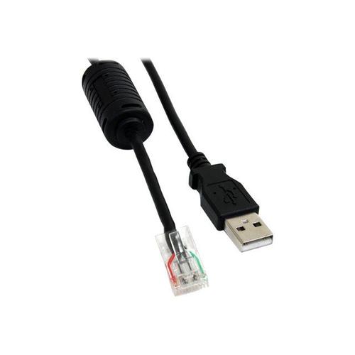 StarTech.com 6 ft Smart UPS Replacement USB Cable AP9827 - USB cable - USB (M) to RJ-45 (10 pin) (M) - 6 ft - black - USBUPS06 - Câble USB - USB (M) pour RJ-45 (10 broches) (M) - 1.8 m - noir
