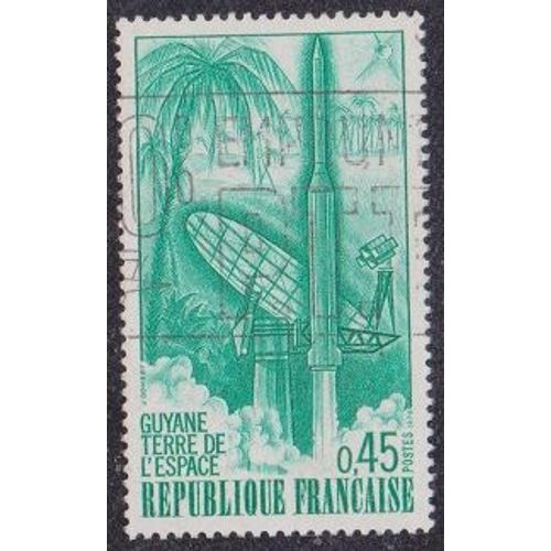 Timbre N°1635 Y&t 0,45 F Émeraude 1er Lancement De La Fusée "Diamant B"