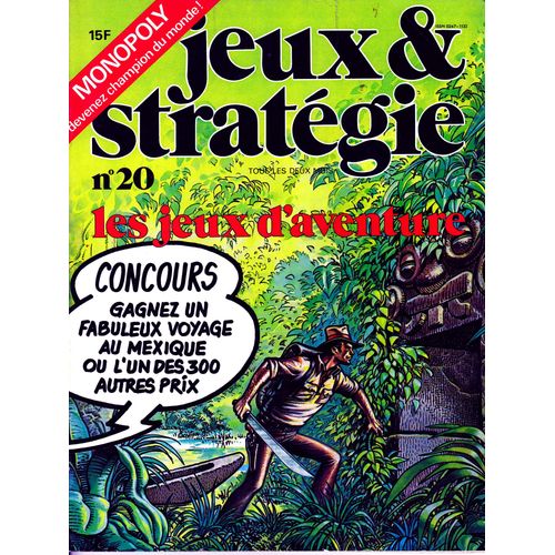 Jeux Et Strategie N° 20 : Les Jeux D'aventure
