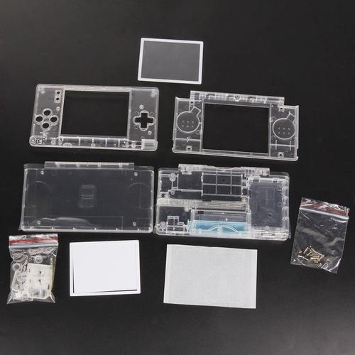 Housse De Protection Complète Pour Ndsl Pièces De Réparation Boîtier De Remplacement En Plastique Transparent // Blanc Pour Nintendo Ds Lite