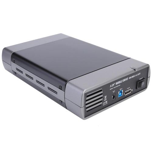 Boîtier de disque dur externe SATA vers USB type-b US 5.25 pouces traitement de Surface par pulvérisation adaptateur Installation Simple pour PC