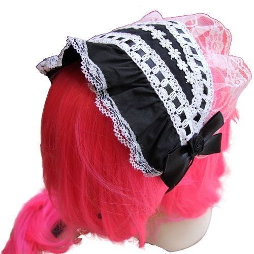 Serre-Tête Pince Cheveux Barrette Lolita Maid