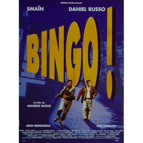 Bingo! - Affiche Originale De Cinéma - Format 120x160 Cm - De Maurice Illouz Avec Smaïn, Daniel Russo, Jean Benguigui, Ged Marlon, Alika Del Sol, Gérard Loussine - Année 1998