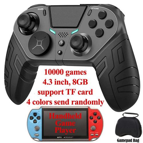 Manette De Jeu Sans Fil Bluetooth Pour Ps4/Ps3/Ps/Playstation 4/3 Pc Contrôleur Joystick Pour Tv/Android/Téléphone