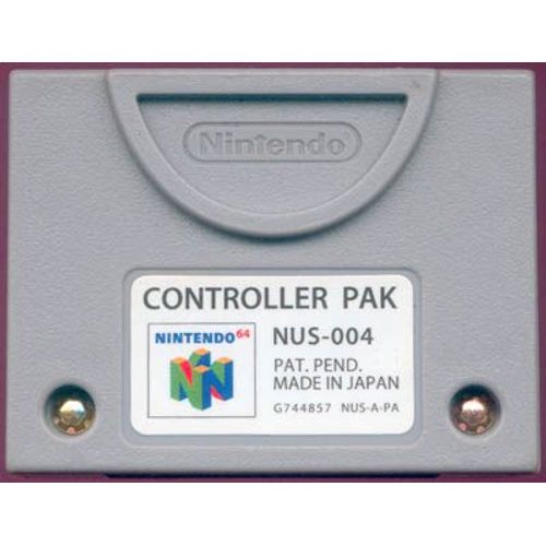 Nintendo 64 N64 Carte Mémoire Controller Pak Pal  Nus-004