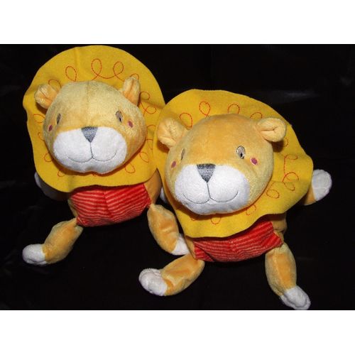 Lion Ikea Barnslig Lejon Doudou Jaune Orange Peluche Lot De 2