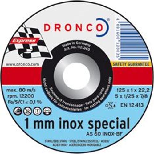 Dronco Disque De Tronçonnage 125 X1,0 Inox 1121240