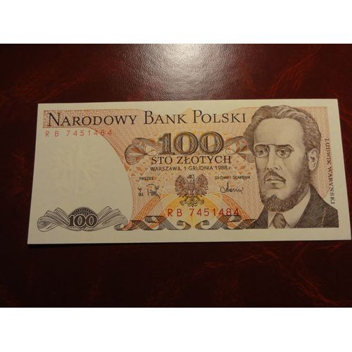 Pologne 100 Zlotych,1988