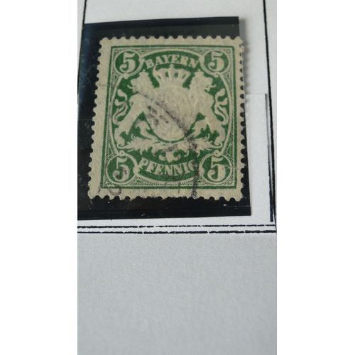 Bayern 5 Pfennig Oblitere