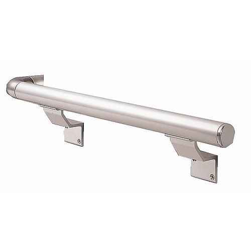 Support à visser pour rampe d'escalier aluminium anodisium argent RIVINOX