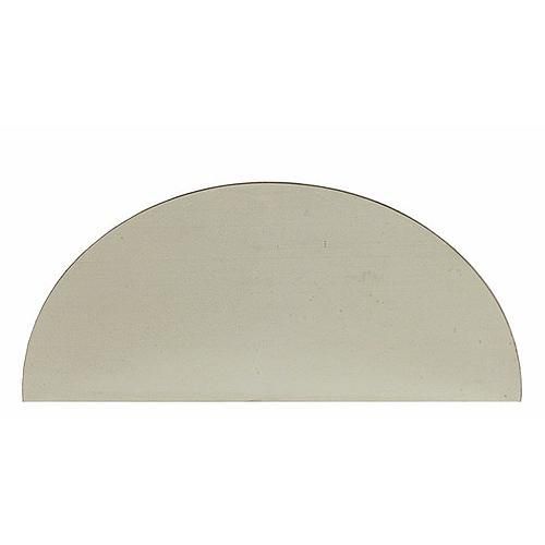 Plaque de propreté aluminium demi-lune - adhésive - 150x300 mm BRICOZOR