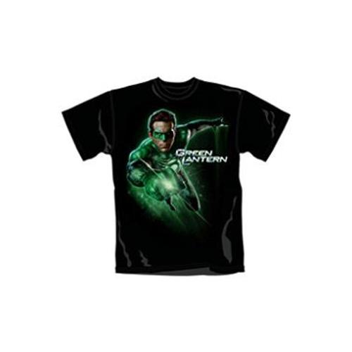 Green Lantern T-Shirt Glowing Ring (L)