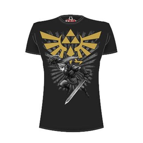 Legend Of Zelda T-Shirt Zelda Warrior Noir (M)