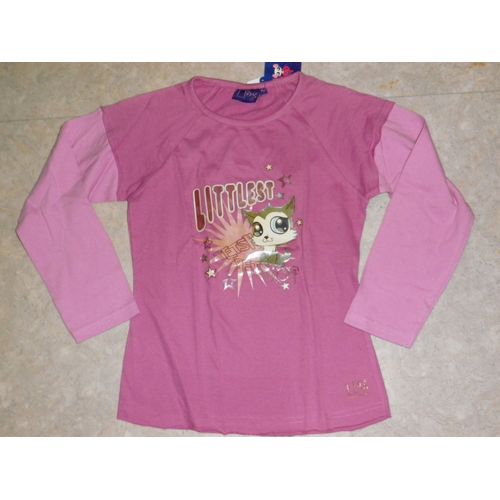 T-Shirt M Longues Pet Shop Rose Fonce Taille 8 Ans Neuf