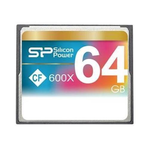 SILICON POWER - Carte mémoire flash - 64 Go - 600x - CompactFlash