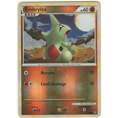 Carte Pokémon "Embrylex" Pv60 Holo Reverse 51/95