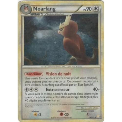 Carte Pokémon "Noarfang" Pv90 Holo Rare 8/123