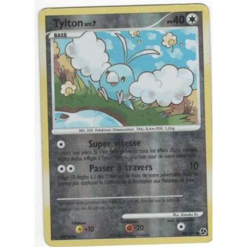 Carte Pokémon "Tylton Niv.7" Pv40 Holo Reverse 86/106
