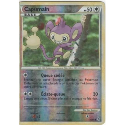Carte Pokémon "Capumain" Pv50 Holo Reverse 43/95