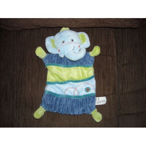Doudou Plat Éléphant Nicotoy