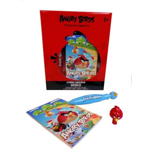 Angry Birds - Ensemble Papeterie- Stylo, Carnet,...  - Collection Angry Birds !