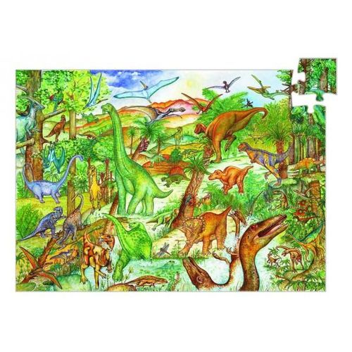 Puzzle 100 Pièces - Poster Et Livret : Découverte Dinosaures