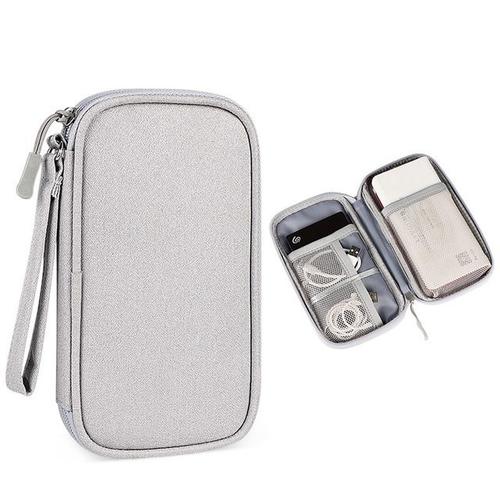 Sac De Câble De Chargeur Usb Étui Rigide Étui De Banque D'alimentation Boîte De Transport De Stockage Pour Ssd Sac De Disque Dur Externe Étui De Banque D'alimentation