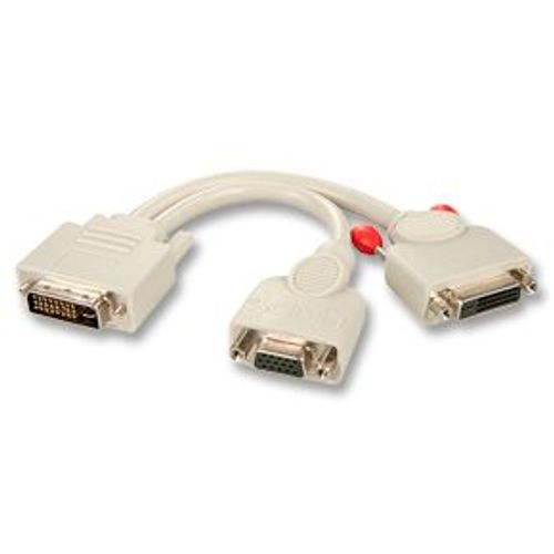 Lindy - Câble splitter DVI-I (M) -> DVI-D (F) + VGA (F)