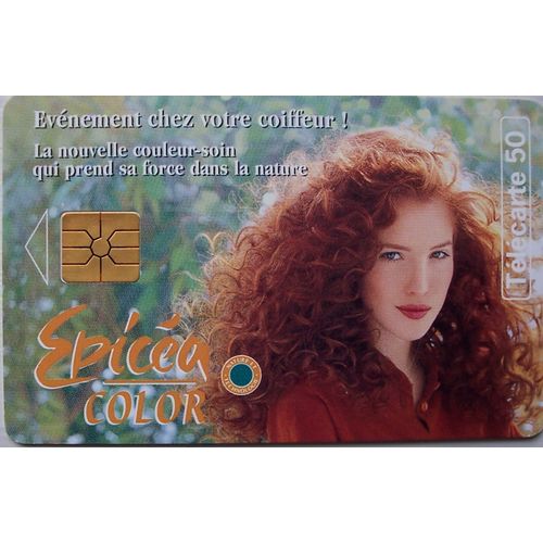 Télécarte France Soins Cheveux Épicéa Color