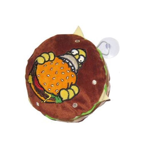 Simpsons Mini Coussin Avec Ventouse Burger 18 Cm