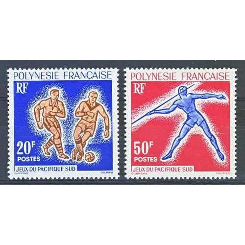 Polynésie 1963:  Jeux Du Pacifique-Sud. Y&t 22/23, Neufs**
