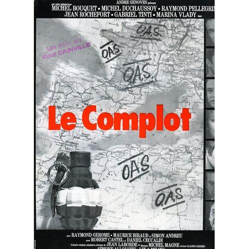 Le Complot, Synopsis Dépliant, De René Gainville Avec Jean Rochefort, Michel Bouquet