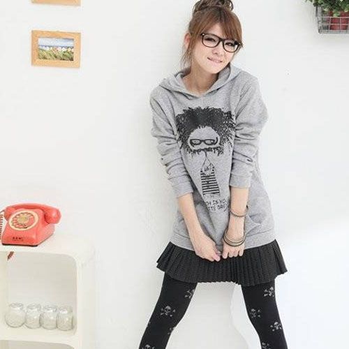 Veste Haut Chemise Tunique Capuche
