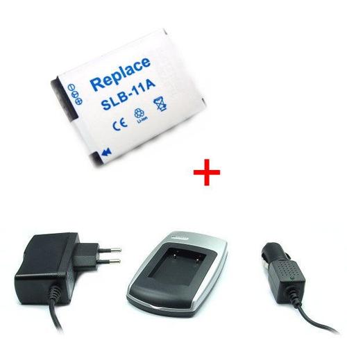 Chargeur + Batterie SLB-11A pour Samsung TL350, TL500, WB600, WB610, WB650, WB660