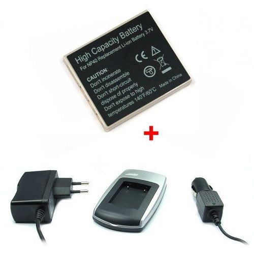 Chargeur + Batterie NP-40 pour FujiFilm Finepix F480, F485, F610, F650, F700, F710
