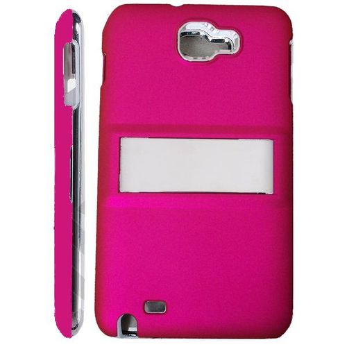 Coque Samsung Galaxy Note N7000/ I9220 Support Alu Rose Fuschia