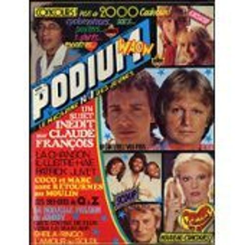 Podium N°78 Complet : Cloclo - Sardou - Voulzy - Bee Gees - Johnny Hallyday
