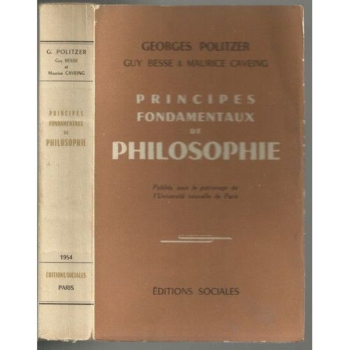 Principes Fondamentaux De Philosophie