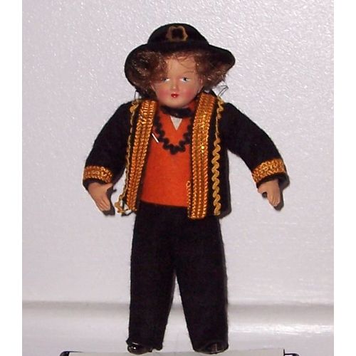 Poupée Costume Régional Masculin Bretagne