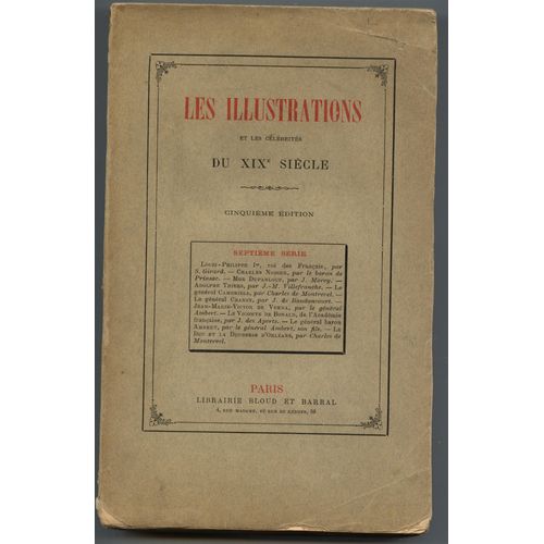 Les Illustrations Et Les Célébrités Du Xix Siècle Septieme Serie
