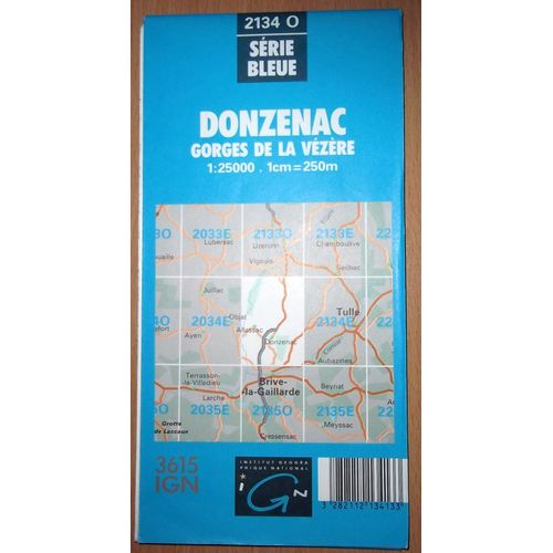 Donzenac Gorges De La Vezere Serie Bleue 2134o Ign