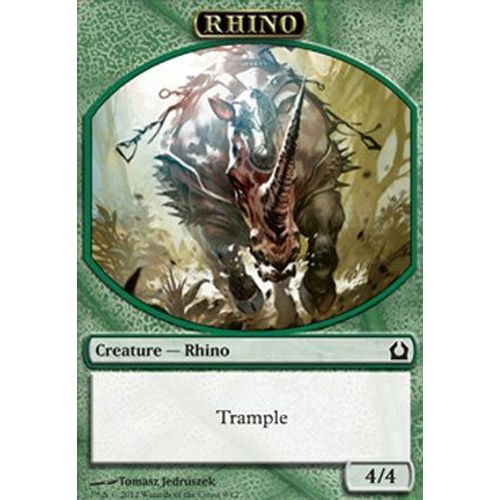 Token / Jeton - Rhinoceros - Retour Sur Ravnica - Magic Mtg - C - 9