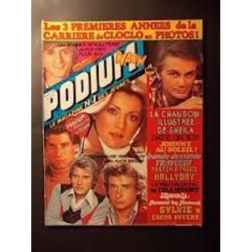 Podium N°84 Complet : Cloclo - Hallyday - Sardou - Sheila - Travolta