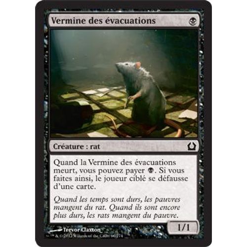 Vermine Des Évacuations - Retour Sur Ravnica - Magic Mtg - C - 66