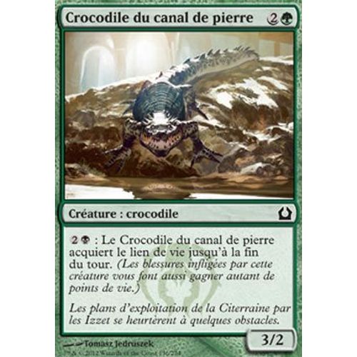 Crocodile Du Canal De Pierre - Retour Sur Ravnica - Magic Mtg - C - 136