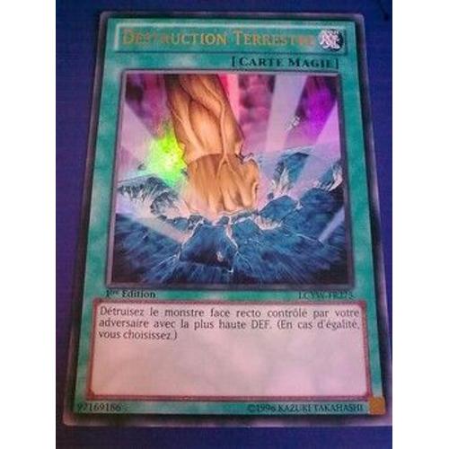 Carte Yu-Gi-Oh - Destruction Terrestre - Lcyw-Fr275 - Ultra Rare - Collection Legendaire 3